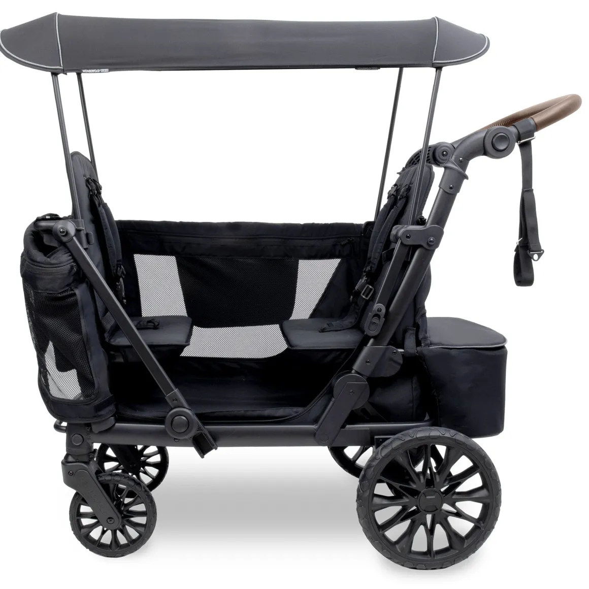 WonderFold L2 Double (2 Seater) Stroller Wagon - Black