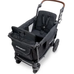 WonderFold L2 Double (2 Seater) Stroller Wagon - Black