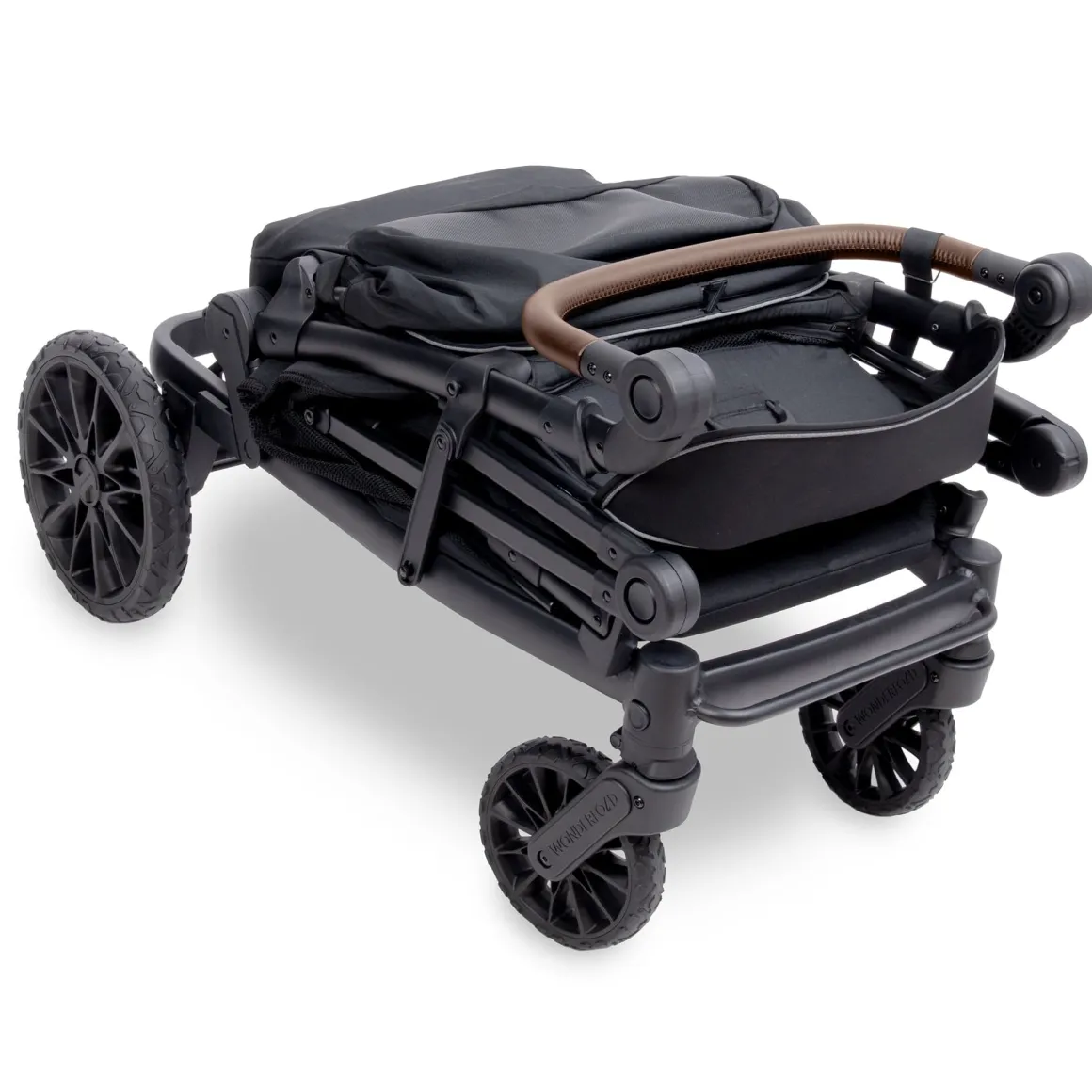WonderFold L2 Double (2 Seater) Stroller Wagon - Black