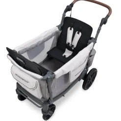 WonderFold L2 Double (2 Seater) Stroller Wagon - Gray
