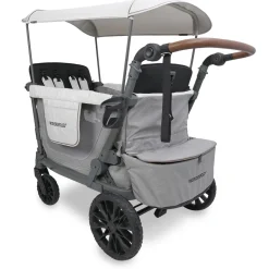 WonderFold L4 Quad (4 Seater) Stroller Wagon - Gray