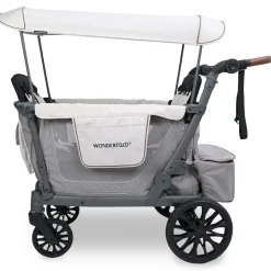 WonderFold L4 Quad (4 Seater) Stroller Wagon - Gray