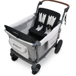 WonderFold L4 Quad (4 Seater) Stroller Wagon - Gray