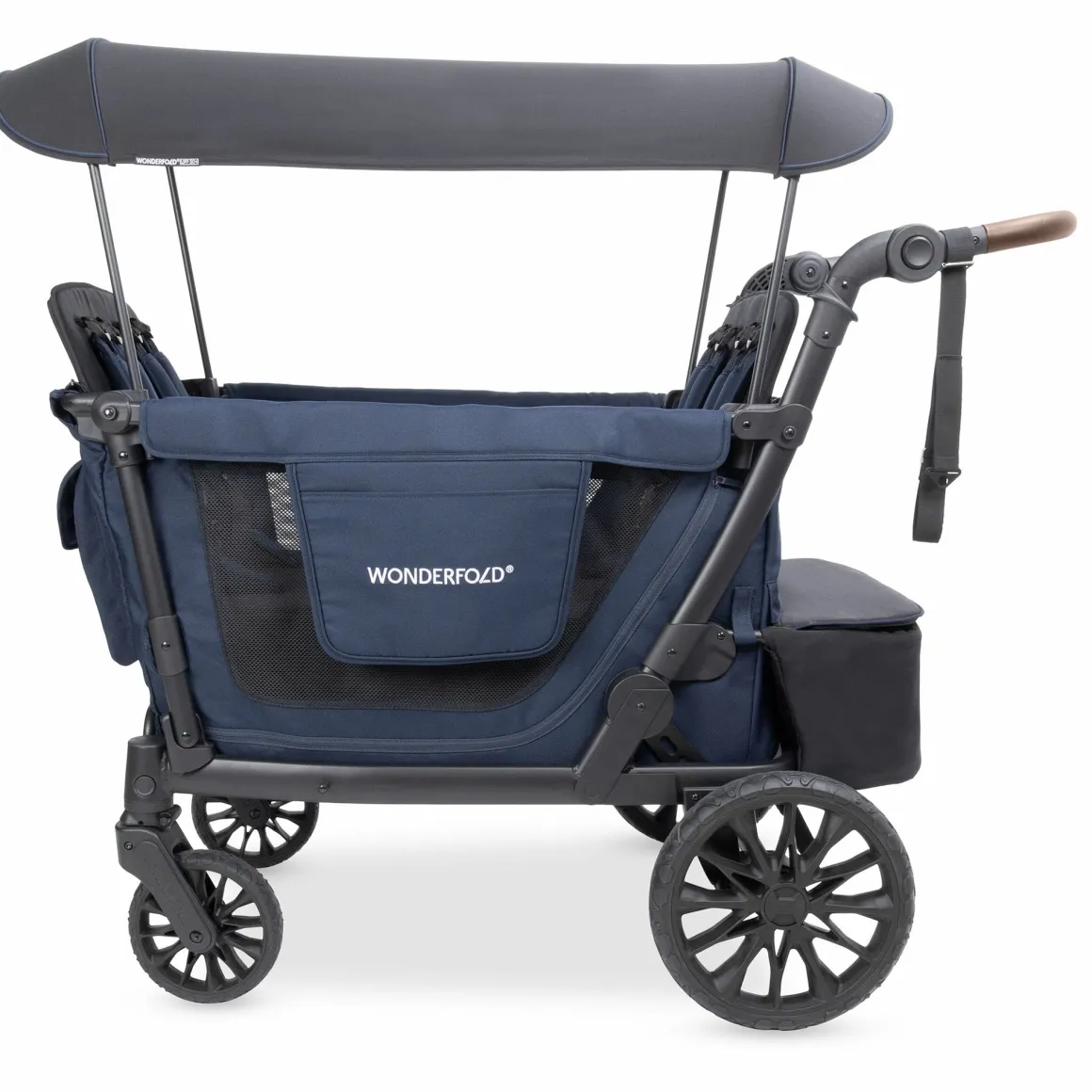 WonderFold L4 Quad (4 Seater) Stroller Wagon - Navy