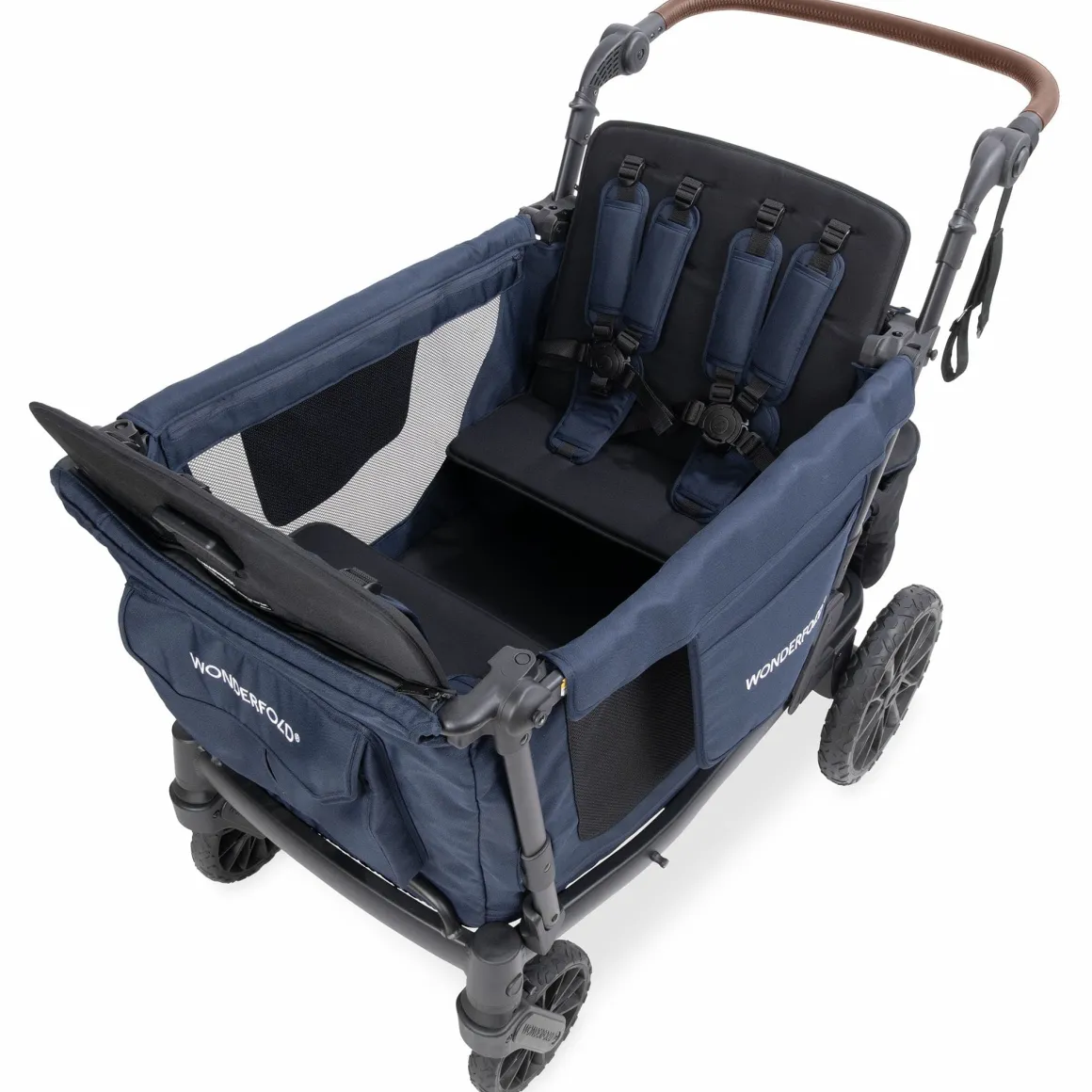 WonderFold L4 Quad (4 Seater) Stroller Wagon - Navy