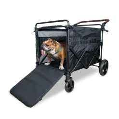 WonderFold Max Pet Stroller - Graphite Black