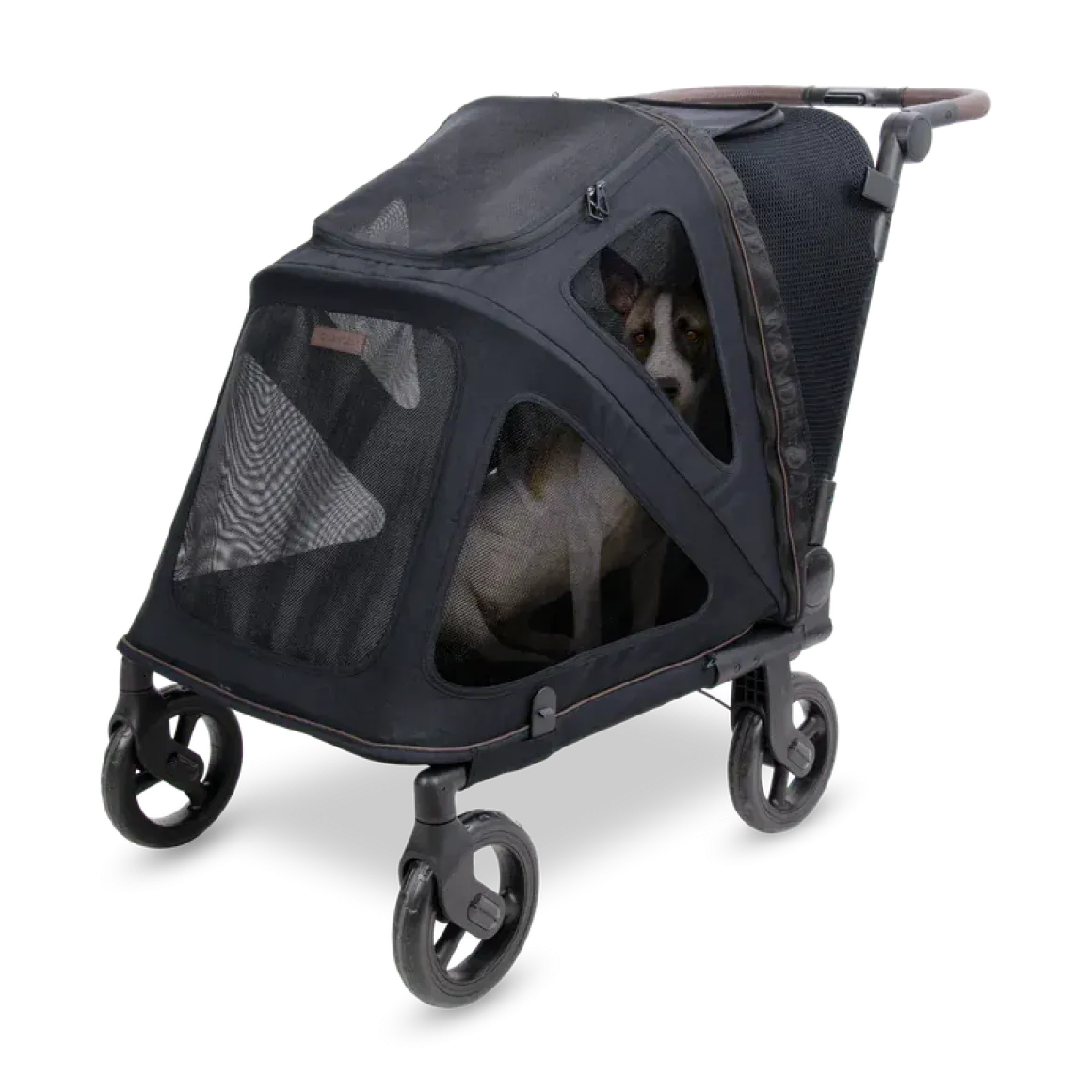 WonderFold Medium Hudson Pet Stroller - Graphite Black
