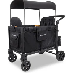 WonderFold OPEN BOX W4 Elite Pro (4 Seater) Stroller Wagon - Jet Black