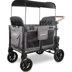 WonderFold OPEN BOX W4 Luxe Pro (4 Seater) Stroller Wagon - Charcoal Gray