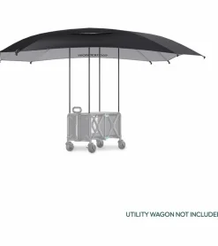 WONDERFOLD S5 Convertible Utility Wagon Canopy - Black