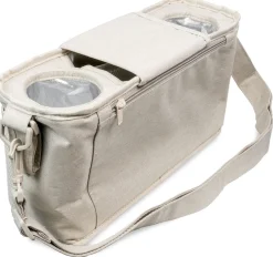 Wonderfold Small Parent Console with Insulated Cup Holders - Beige