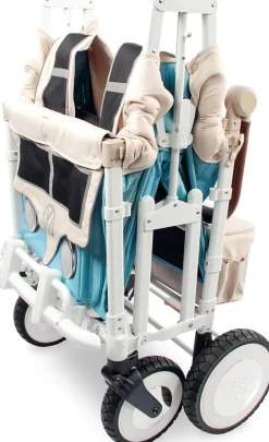 WonderFold Volkswagon Special Edition Quad (4 seater) Stroller Wagon - Bondi Blue