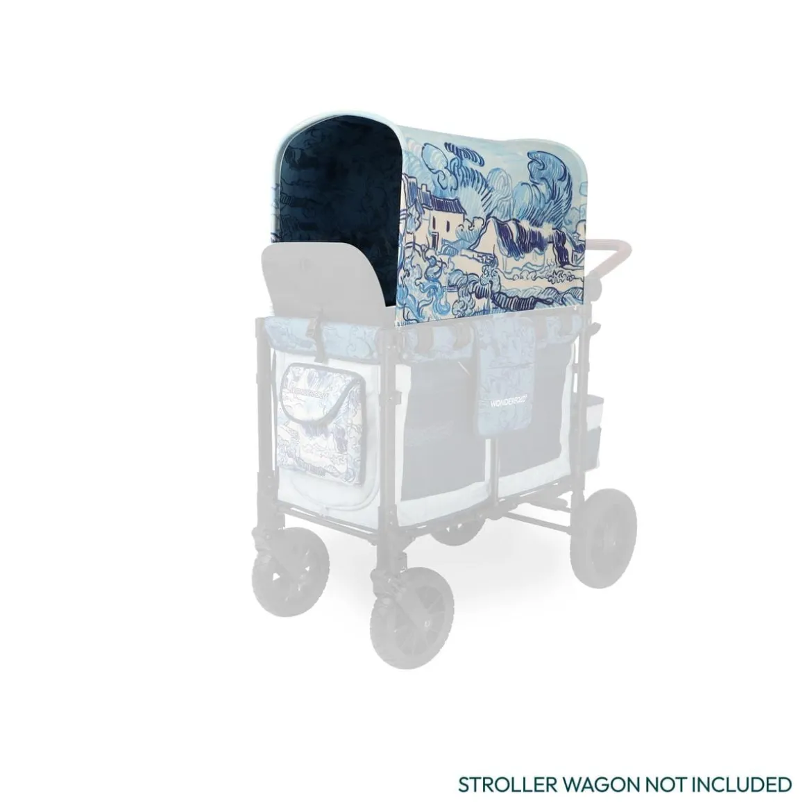 WonderFold W4 Elite/luxe Panoramic Canopy - Van Gogh Landscape With Houses