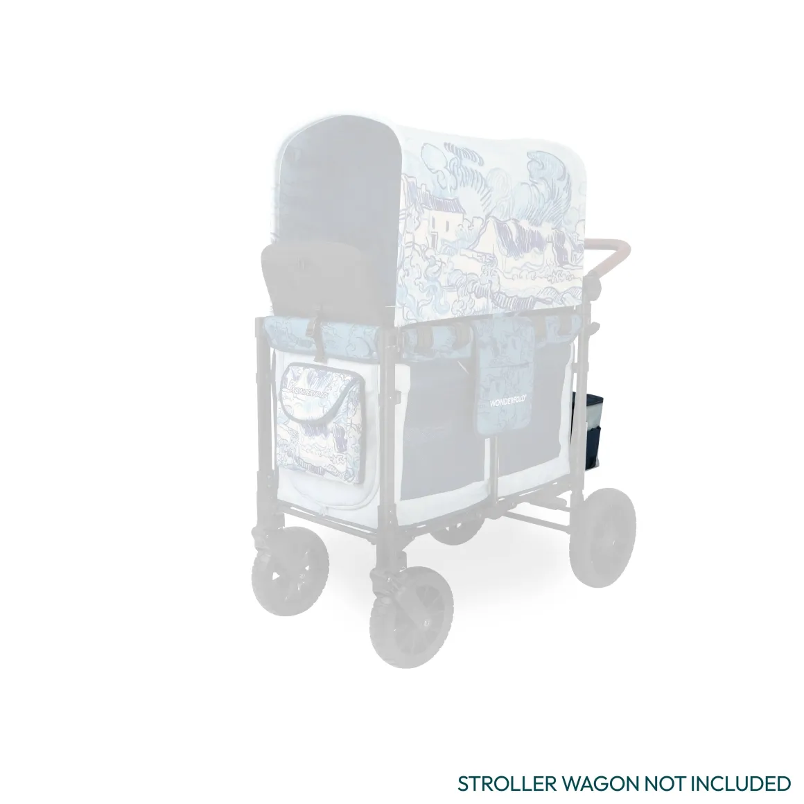 WonderFold W4 Elite/luxe Rear Basket - Van Gogh Landscape With Houses