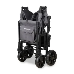 WonderFold W2 Elite Pro (2 Seater) Double Stroller Wagon - Charcoal Gray