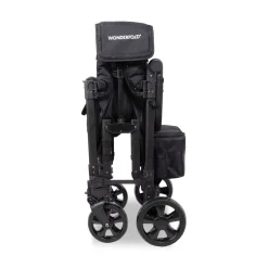 WonderFold W2 Elite Pro (2 Seater) Double Stroller Wagon - Jet Black
