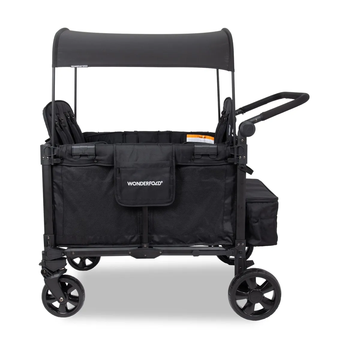 WonderFold W4 Elite Pro (4 Seater) Stroller Wagon - Jet Black