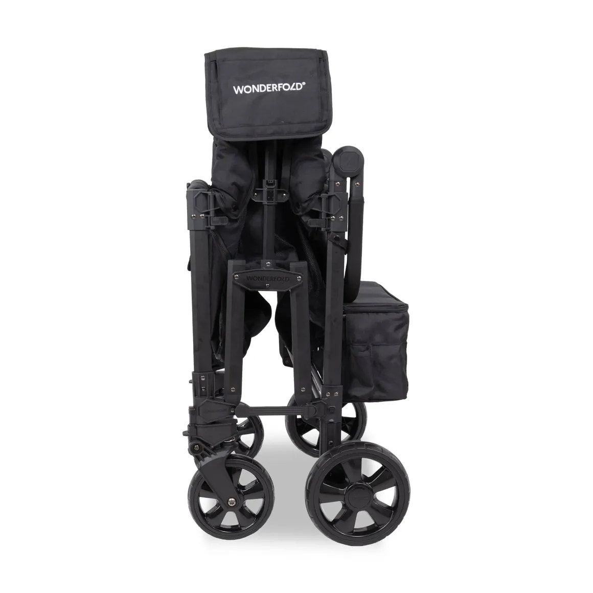 WonderFold W4 Elite Pro (4 Seater) Stroller Wagon - Jet Black