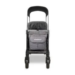 WonderFold W2 Luxe Pro (2 Seater) Double Seater Stroller Wagon - Charcoal Gray