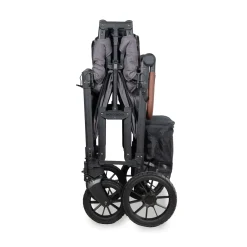 WonderFold W2 Luxe Pro (2 Seater) Double Seater Stroller Wagon - Charcoal Gray