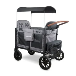 WonderFold W4 Luxe Pro (4 Seater) Stroller Wagon - Charcoal Gray