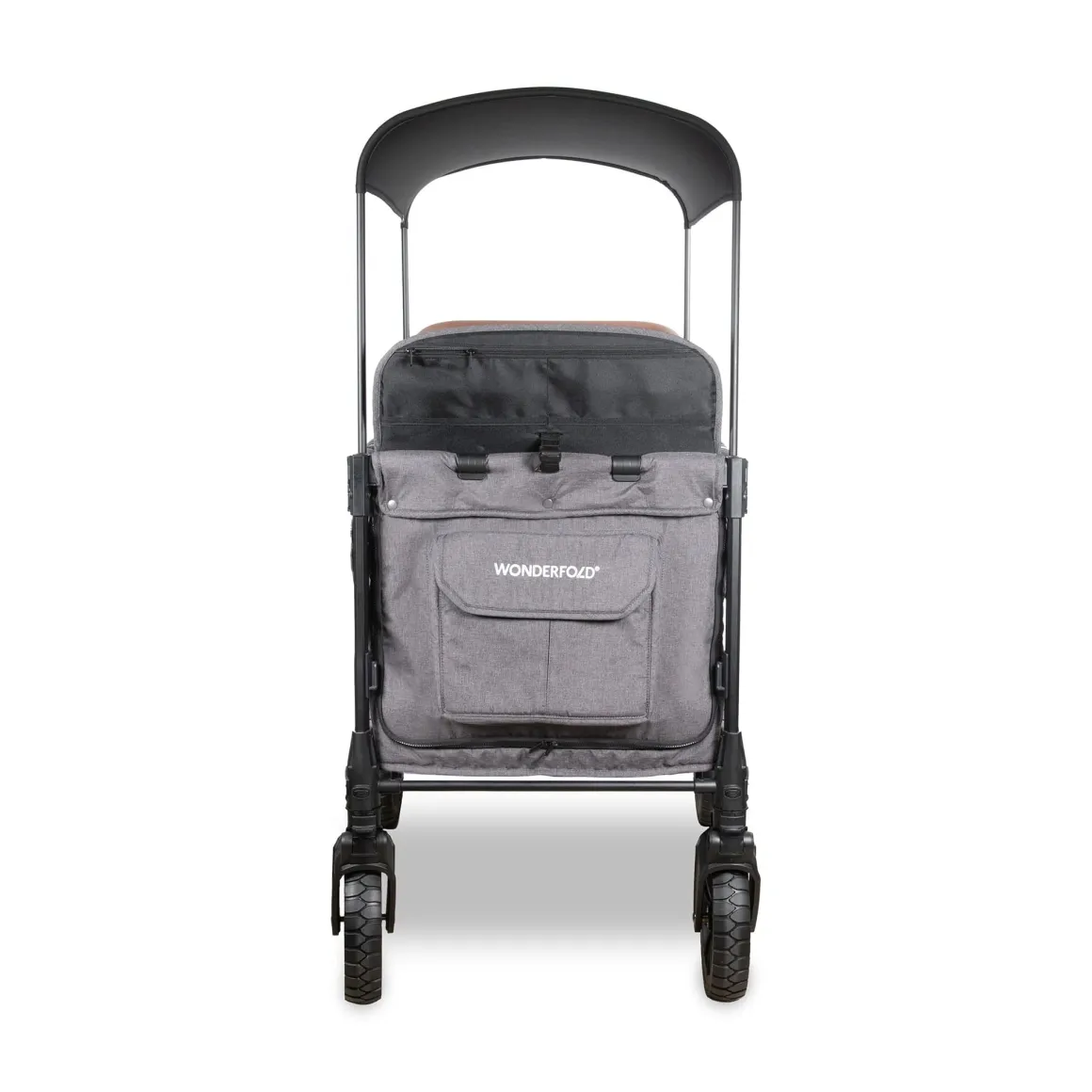WonderFold W4 Luxe Pro (4 Seater) Stroller Wagon - Charcoal Gray