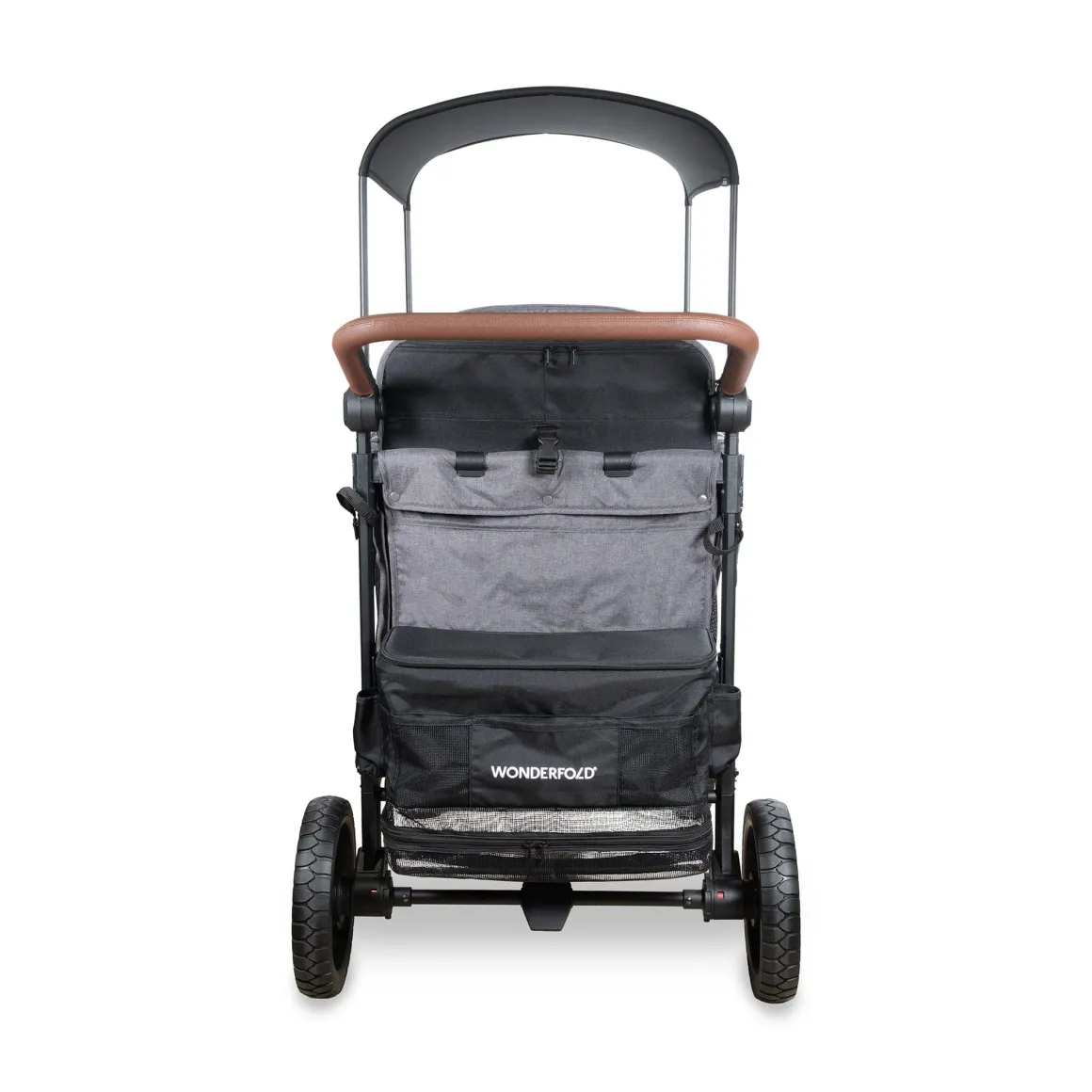 WonderFold W4 Luxe Pro (4 Seater) Stroller Wagon - Charcoal Gray