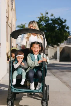 WonderFold W4 Luxe Pro (4 Seater) Stroller Wagon - Hunter Green (Albee Exclusive)