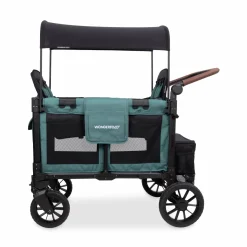 WonderFold W4 Luxe Pro (4 Seater) Stroller Wagon - Hunter Green (Albee Exclusive)
