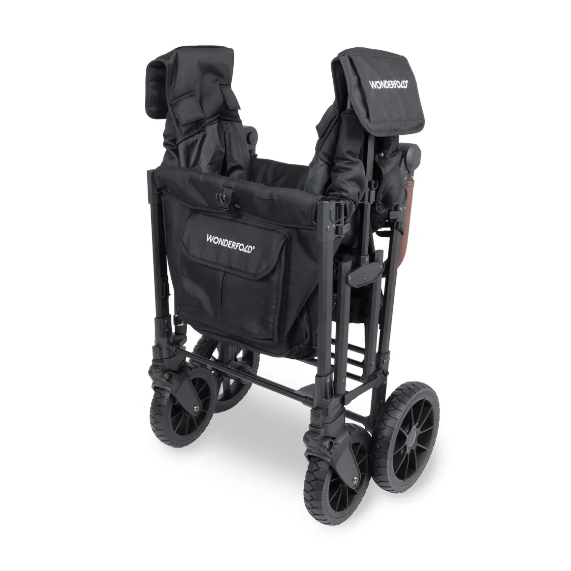 WonderFold W4 Luxe Pro (4 Seater) Stroller Wagon - Jet Black