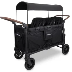 WonderFold W6 Pro Luxe (6 Seater) Stroller Wagon - Jet Black
