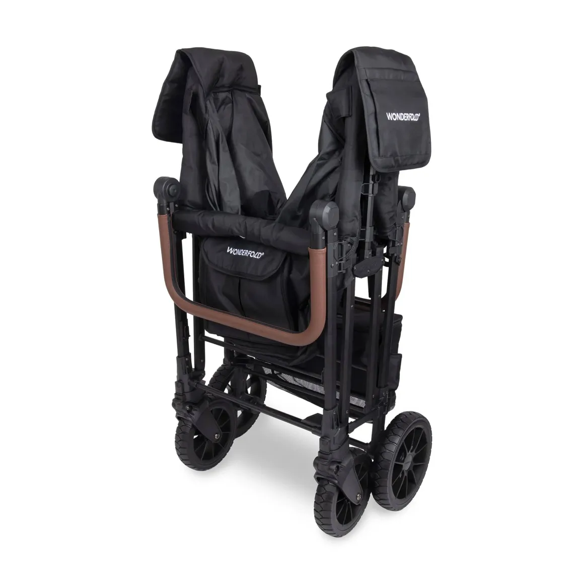 WonderFold W6 Pro Luxe (6 Seater) Stroller Wagon - Jet Black