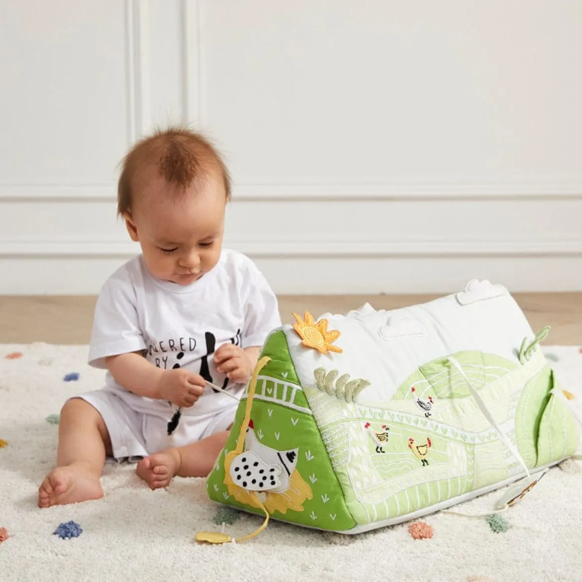 Wonder & Wise Farm Activity Tummy Time Toy Wedge