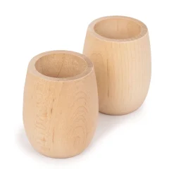 Wood Play Cups, Set of 2