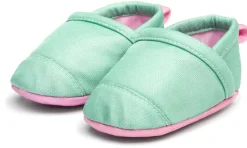 Woolybubs The Newbie Baby Shoe, Size 1 - Green / Pink