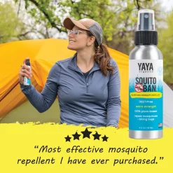 YAYA Organics Squito Ban All-Natural Mosquito Repellent - 4 oz