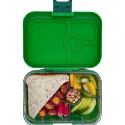 Yumbox Leakproof Bento Lunchbox, Panino - Bamboo Green / Shark Tray