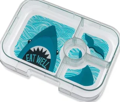 Yumbox Leakproof Bento Lunchbox, Panino - True Blue / Shark Tray