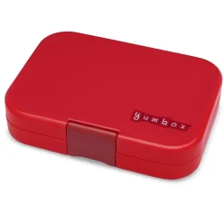 Yumbox Leakproof Bento Lunchbox, Panino - Wow Red / Shark Tray
