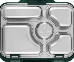 Yumbox Leakproof Bento Lunchbox, Presto Stainless Steel - Kale Green