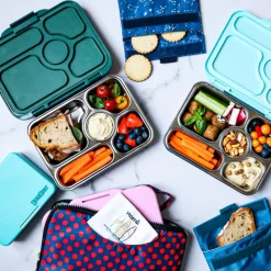 Yumbox Leakproof Bento Lunchbox, Presto Stainless Steel - Kale Green