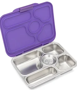 Yumbox Leakproof Bento Lunchbox, Presto Stainless Steel - Remy Lavender