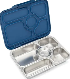 Yumbox Leakproof Bento Lunchbox, Presto Stainless Steel - Santa Fe Blue