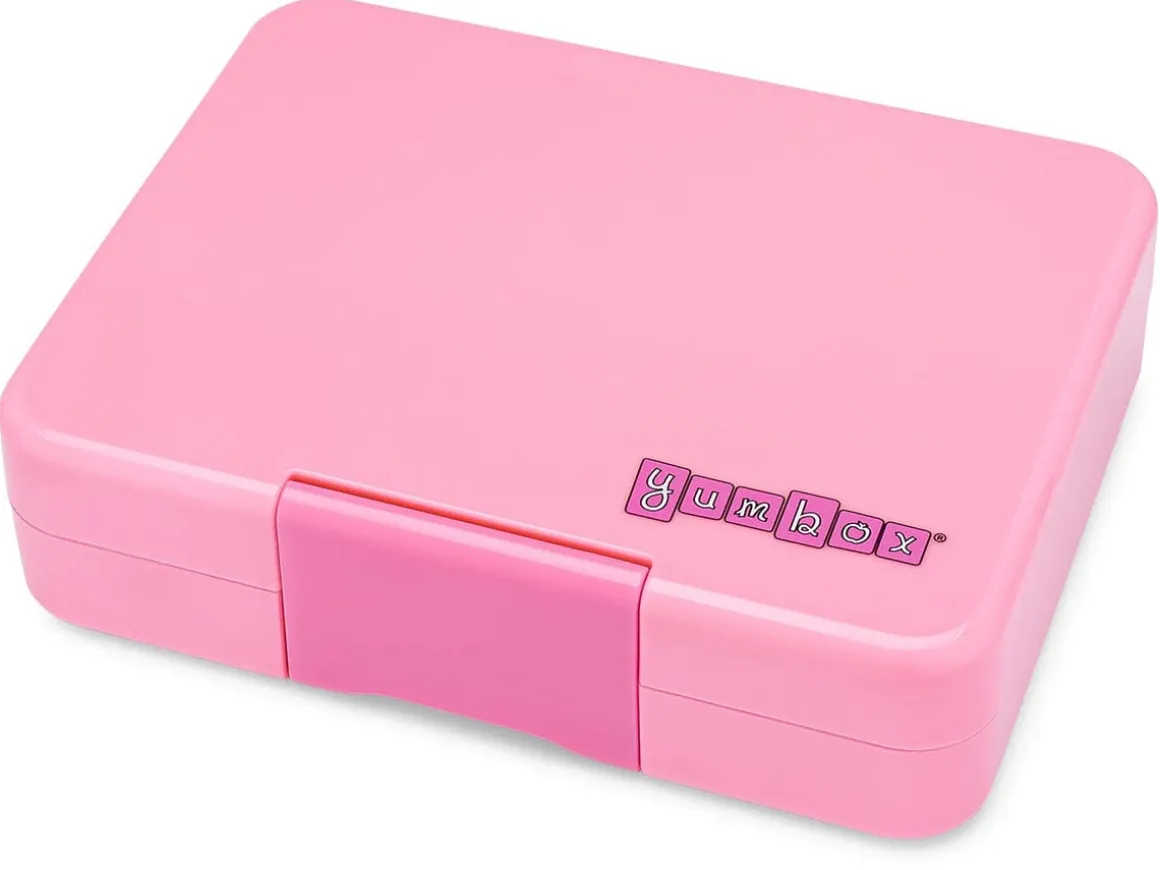 Yumbox Leakproof Bento Snack Box, 3 Compartment - Fifi Pink / Rainbow