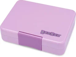 Yumbox Leakproof Bento Snack Box, 3 Compartment - Lulu Purple / Rainbow