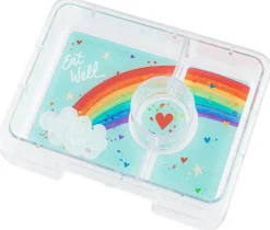Yumbox Leakproof Bento Snack Box, 3 Compartment - Lulu Purple / Rainbow