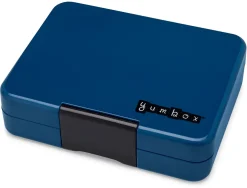 Yumbox Leakproof Bento Snack Box, 3 Compartment - Monte Carlo Blue / Navy