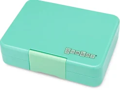 Yumbox Leakproof Bento Snack Box, 3 Compartment - Tropical Aqua / Rainbow