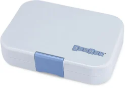 Yumbox Original Leakproof Bento Lunchbox, 6 Compartment - Hazy Gray / Paris Tray