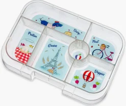 Yumbox Original Leakproof Bento Lunchbox, 6 Compartment - Lulu Purple / Paris Tray